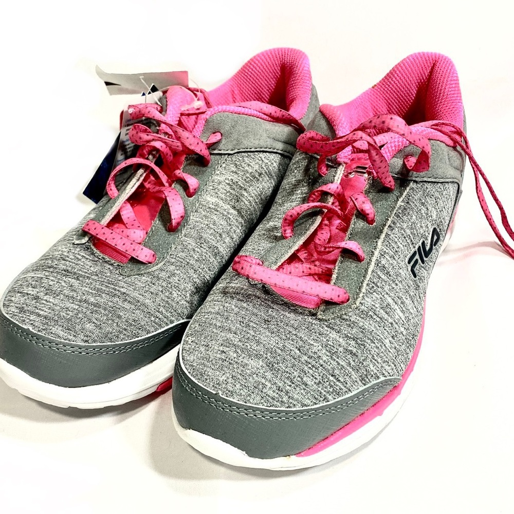 Gray and pink Fila sneakers NWT